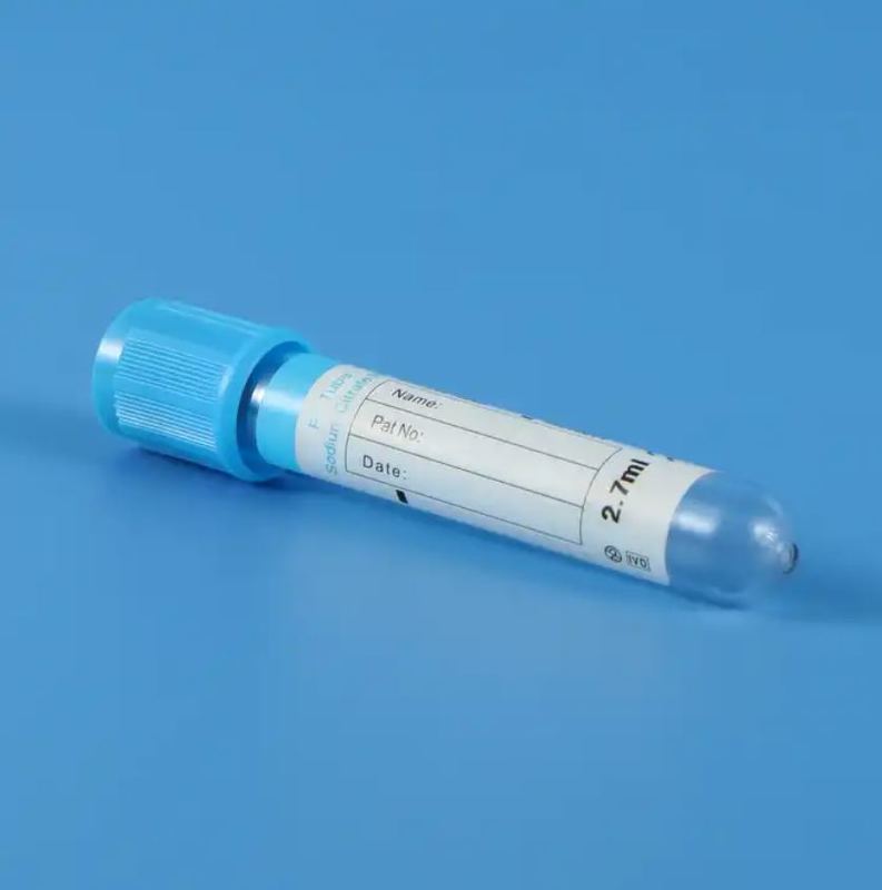 Glass or plastic 1.8ml blue sodium citrate 1:9 additive disposable vacuum blood collection tube