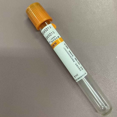 オレンジ上の血塊の活性剤の血のコレクションの管のプロ凝固