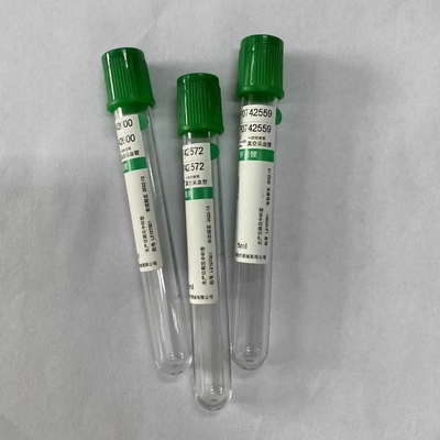 Clinicalbiochemistry定期的なテストのための緑の帽子5mlのリチウム ヘパリンの管