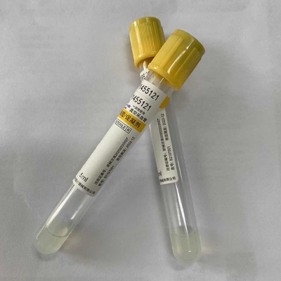 ゲルの血塊の活性剤の管SSTの管の黄色いヘッド カバー医学の使い捨て可能