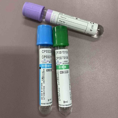 ナトリウムのリチウム ヘパリンの管の使い捨て可能な緑の帽子1ml - 10ml